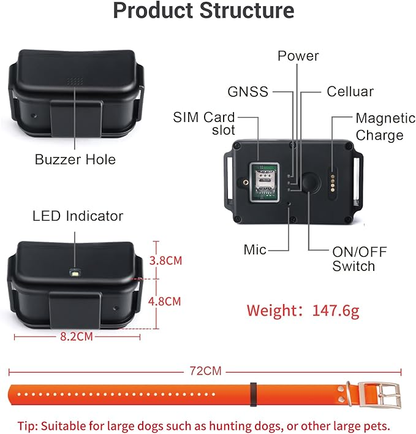 P016 4G LTE Hunting Dog GPS Tracker