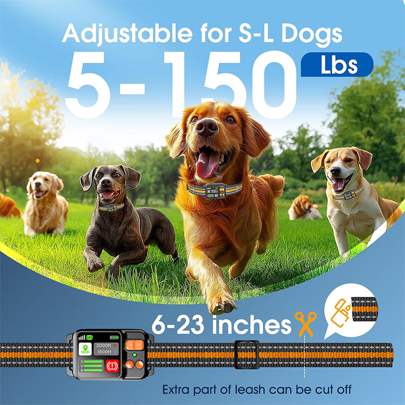 GPS Wireless Dog Fence System – No Wire, Dual Mode, IPX7 Waterproof, Outdoor Use