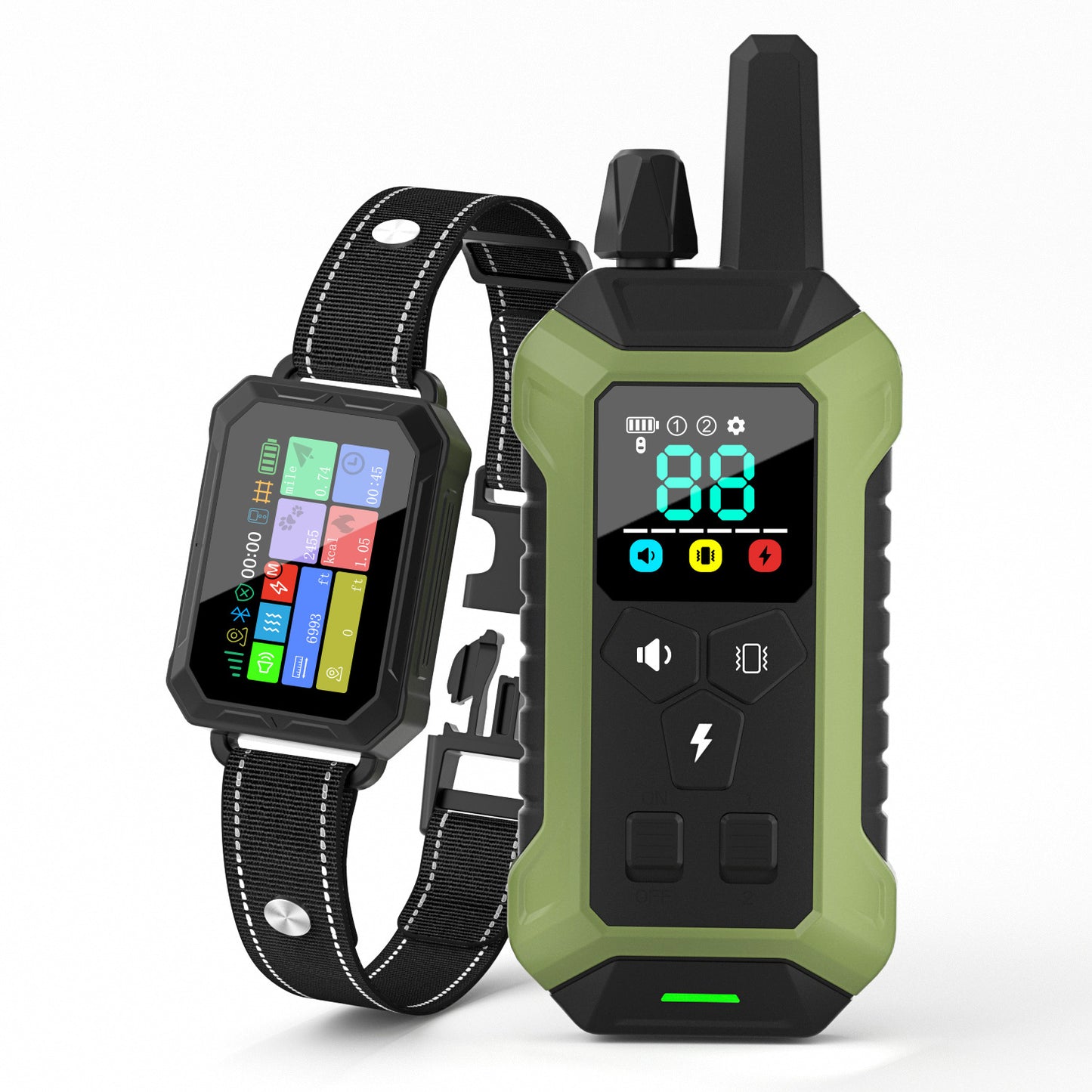 3-in-1 GPS Dog Fence Training Collar IP67 Waterproof Long Range